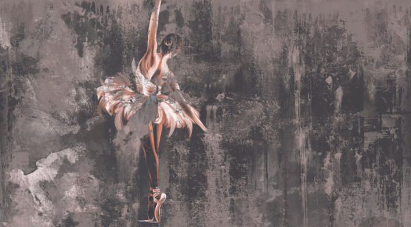 Painting of a woman dancing Painting of a woman dancing