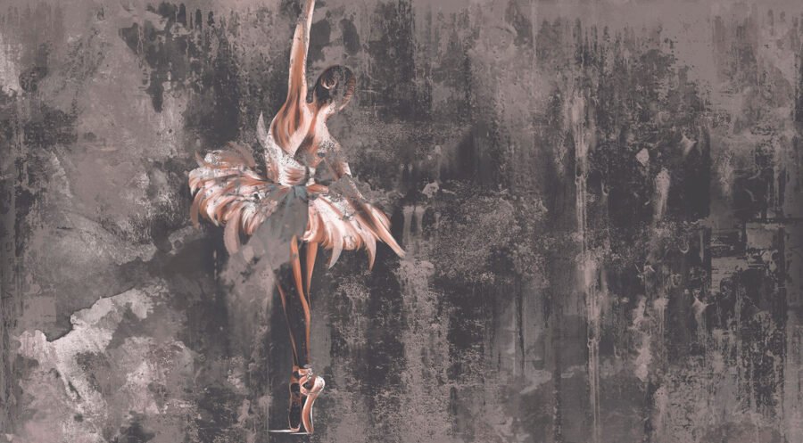 Painting of a woman dancing Painting of a woman dancing