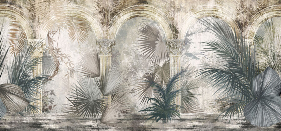 Wall murals Painting of palm trees and columns - Image 6