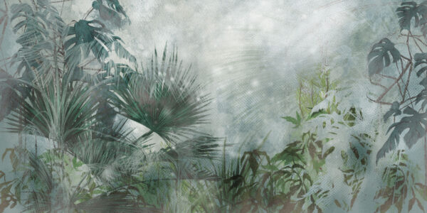 Painting of a forest Painting of a forest