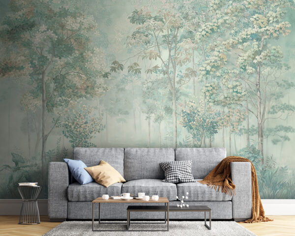 Wallpaper with trees and plants Wallpaper with trees and plants