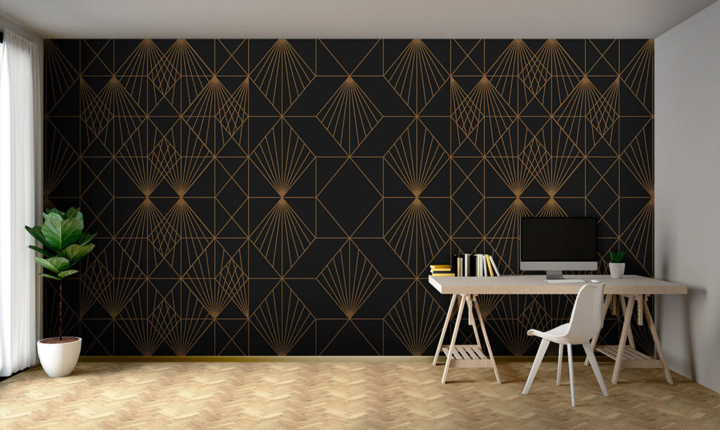 Elegant metallic geometric pattern design Elegant metallic geometric pattern design