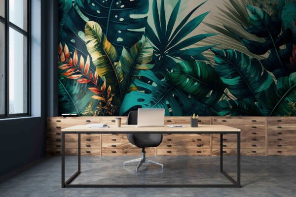 Group of tropical leaves Group of tropical leaves