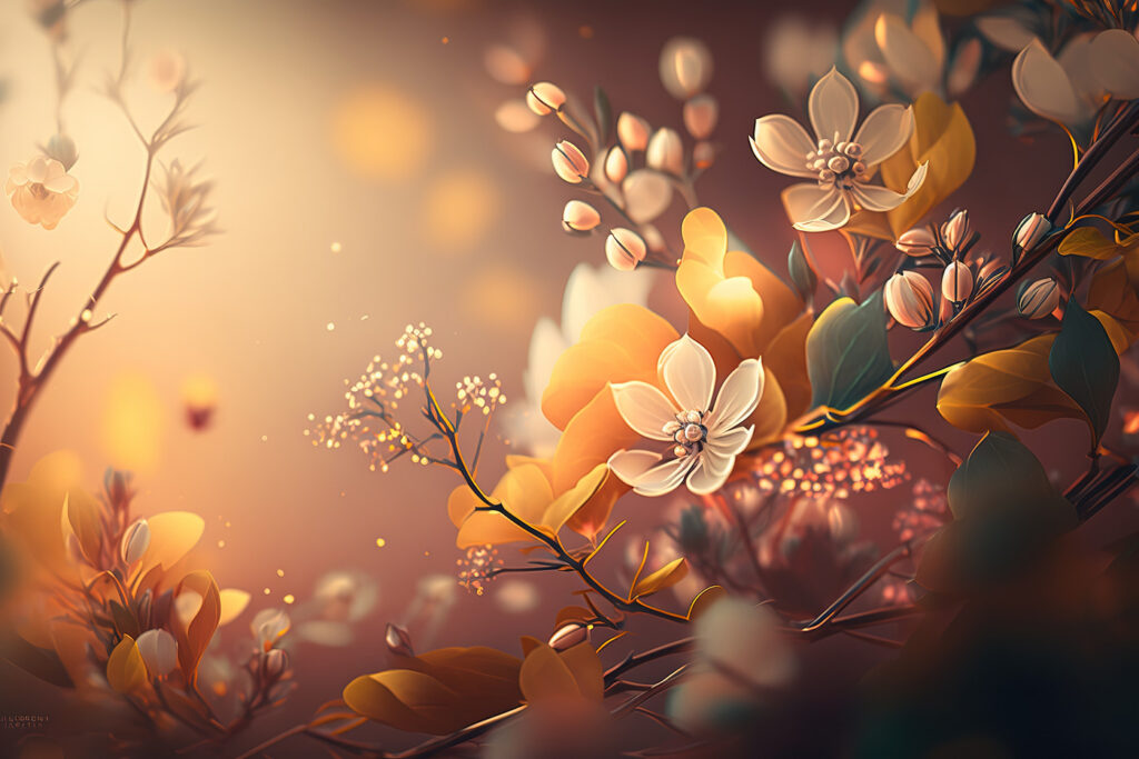 Delicate blooms in soft sunlight. Delicate blooms in soft sunlight.