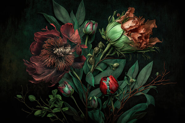 Elegant flowers with rich textures. Elegant flowers with rich textures.