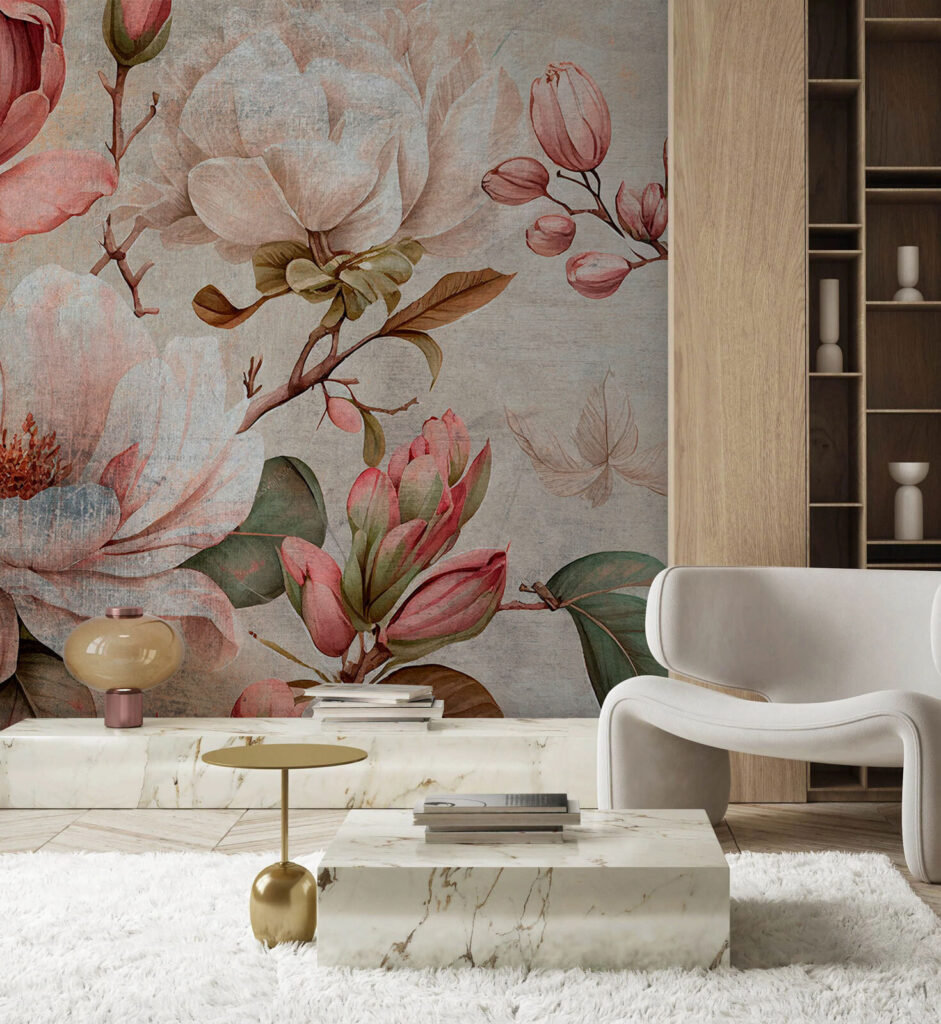 Elegant floral arrangement in soft hues Elegant floral arrangement in soft hues