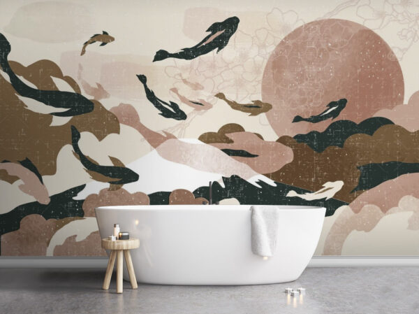 Painting of fish in the sky u72930pit1 600x449 - Painting of fish in the sky - tegory