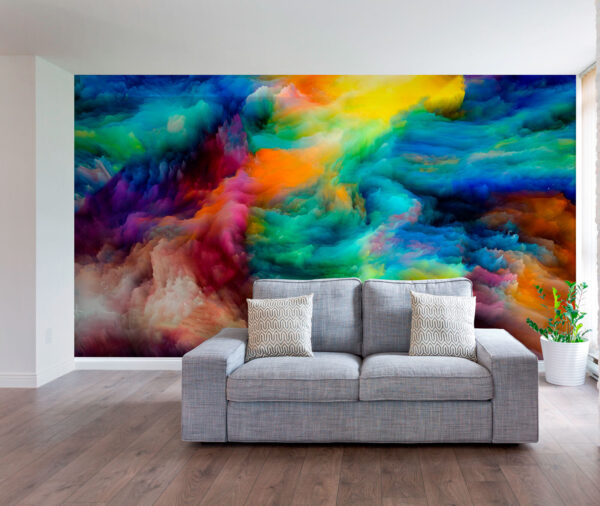 Colorful cloud of paint Colorful cloud of paint