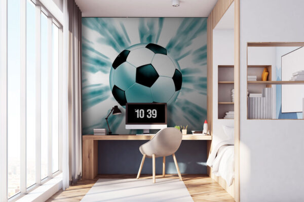Football ball flying in the air Football ball flying in the air