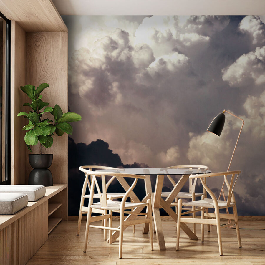 Wall murals Cloudy sky with many clouds - Image 3