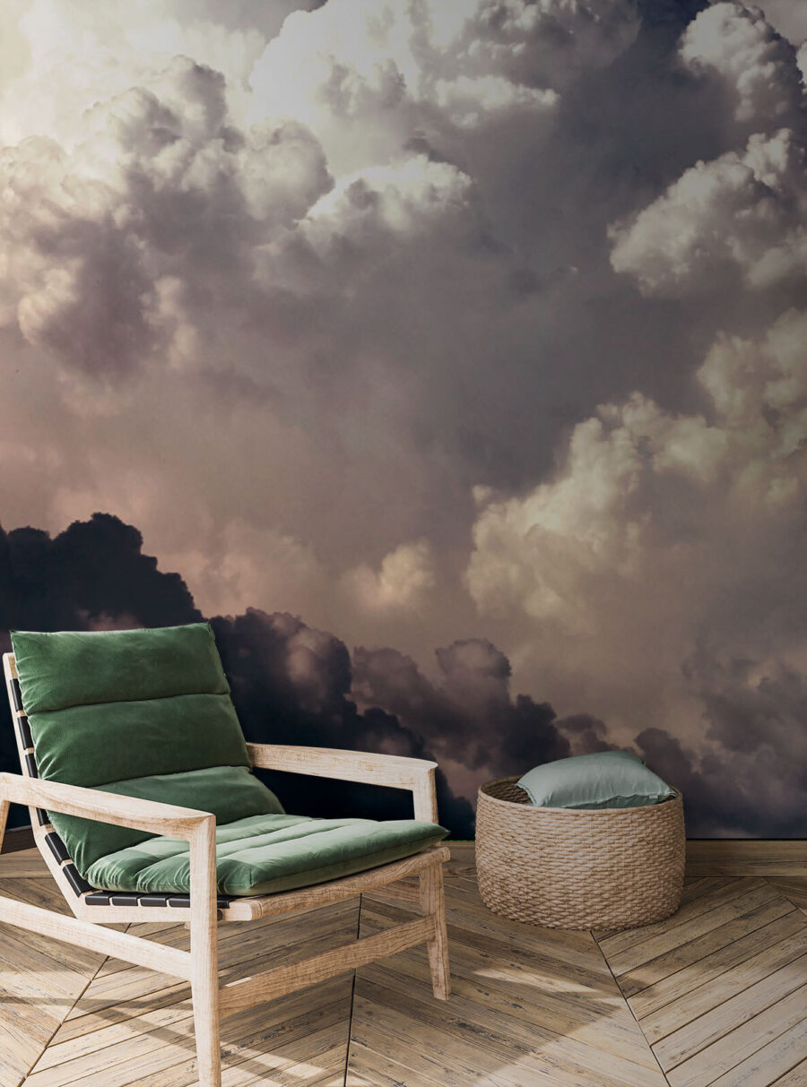 Wall murals Cloudy sky with many clouds - Image 2