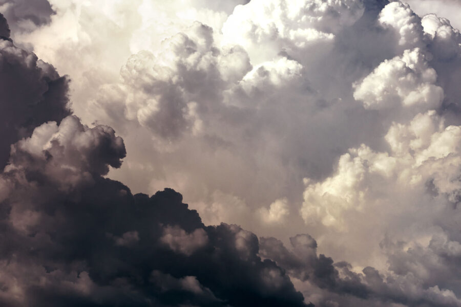 Wall murals Cloudy sky with many clouds - Image 4