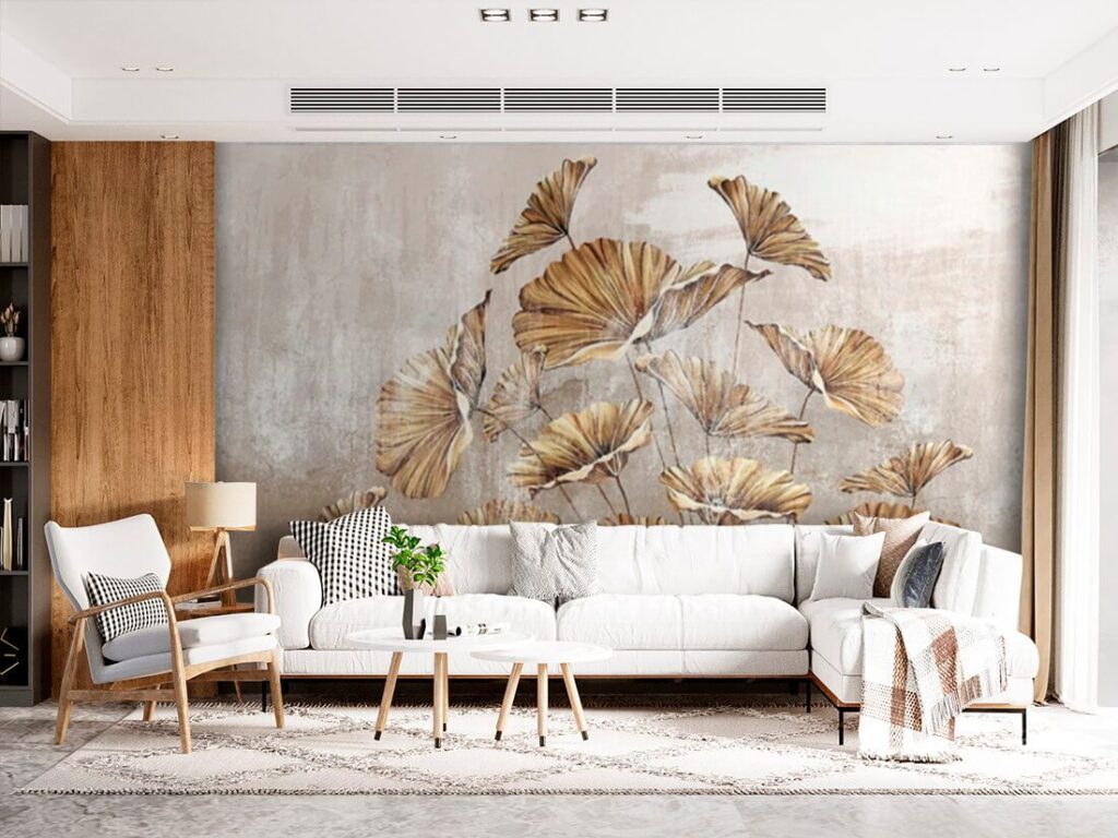 u72440pig1 1024x768 - Painting of leaves on a wall - tegory