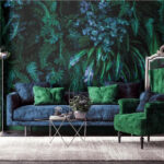 Wall murals Group of green plants
