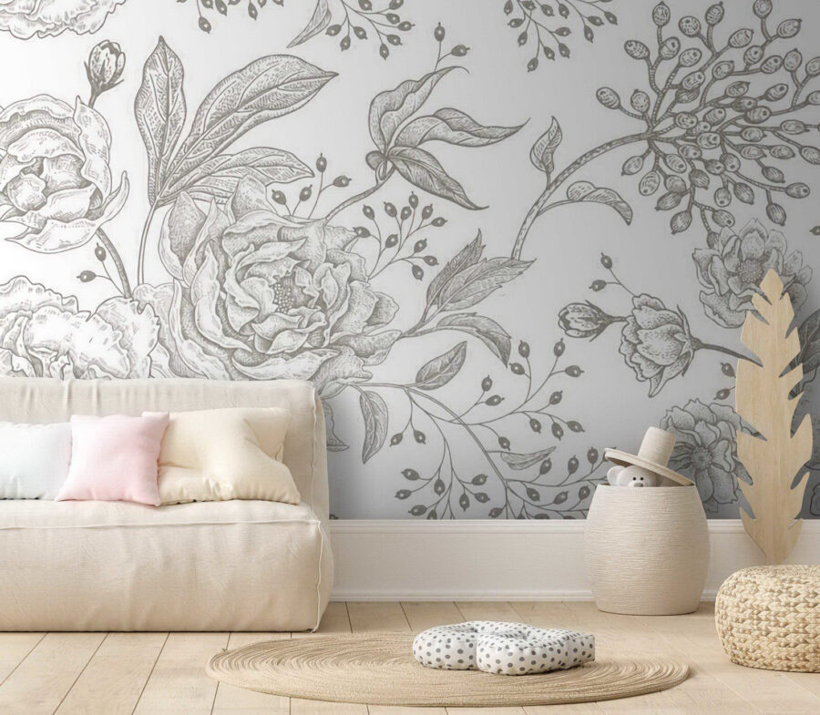 Delicate floral pattern on a light background u72258pig1 900x785 - Delicate floral pattern on a light background - tegory