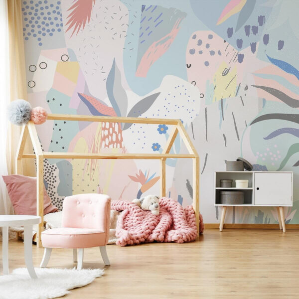 Colorful art with different shapes and colors Colorful art with different shapes and colors