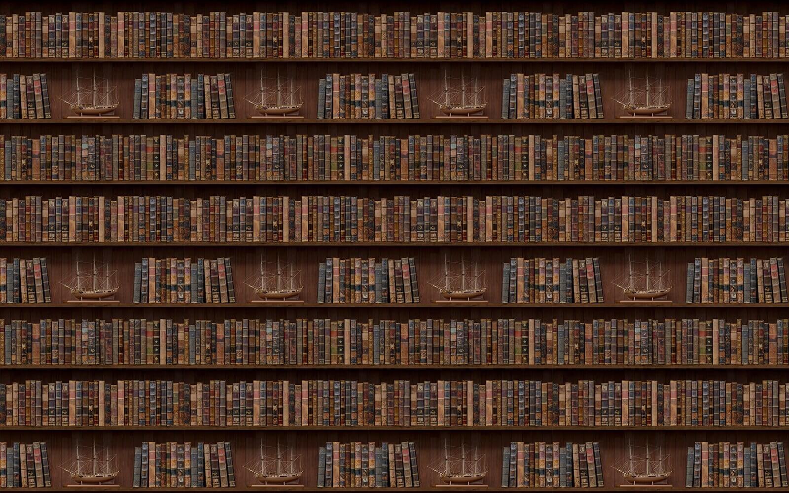 Wall of books with boats on them u72118p - Wall of books with boats on them - tegory