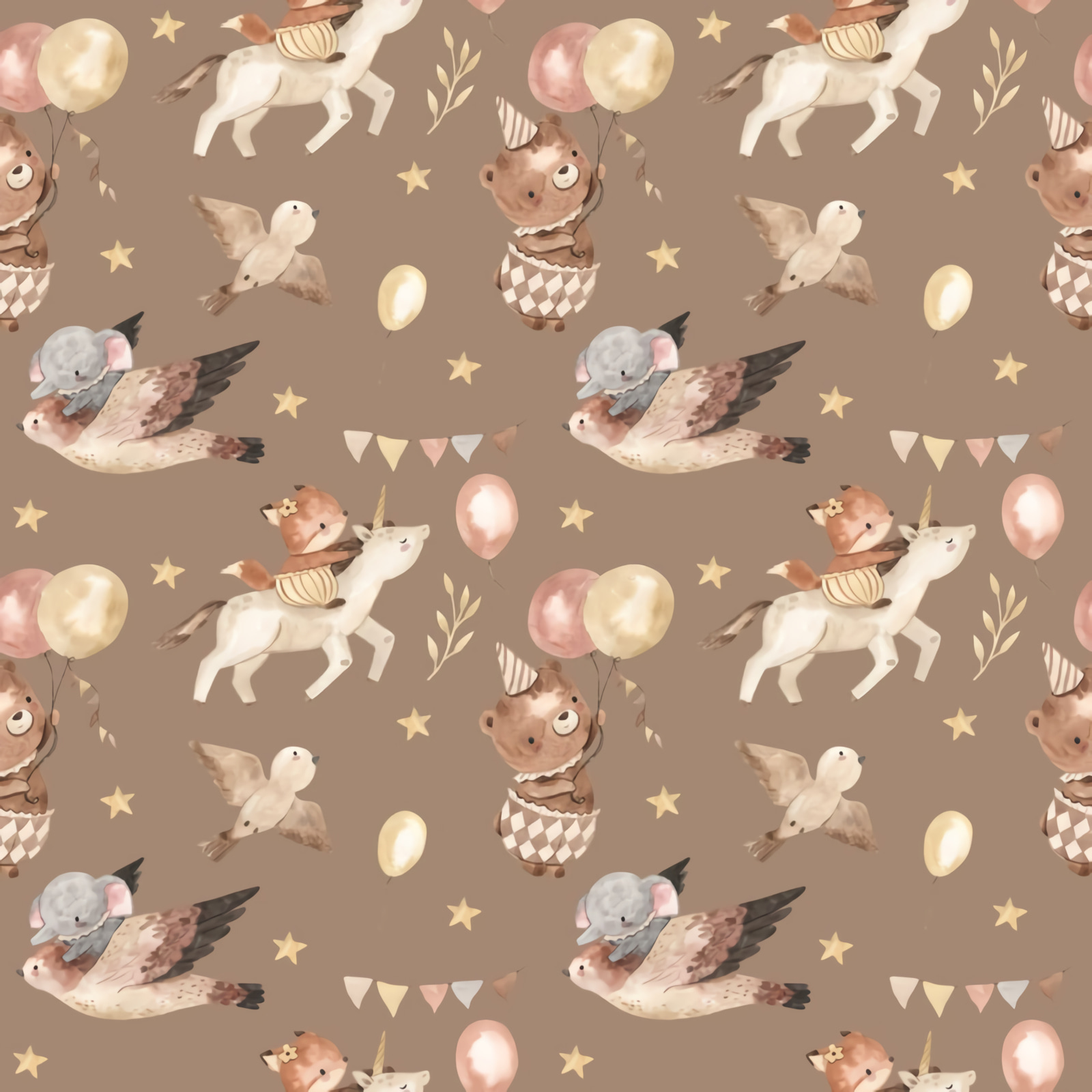 Pattern of animals and balloons u72098p - Pattern of animals and balloons - tegory