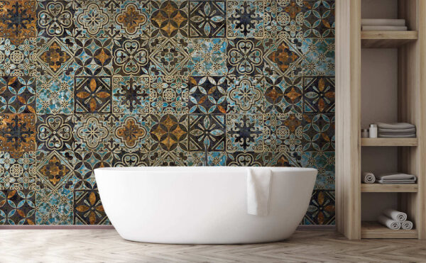 Pattern of colorful tiles Pattern of colorful tiles