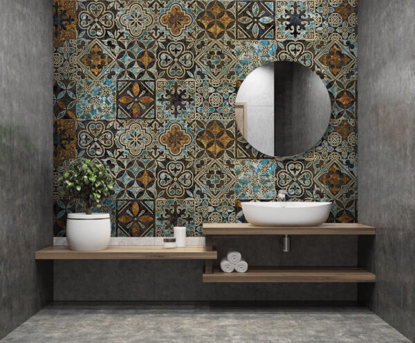 Pattern of colorful tiles Pattern of colorful tiles