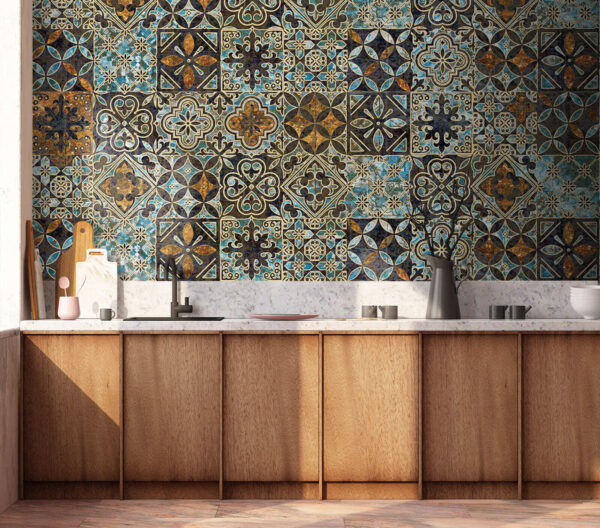 Pattern of colorful tiles Pattern of colorful tiles