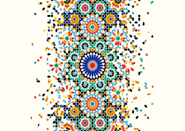 Colorful pattern on a white background Colorful pattern on a white background