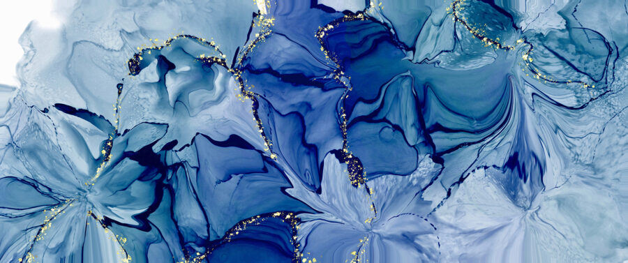 Blue and white swirls Blue and white swirls