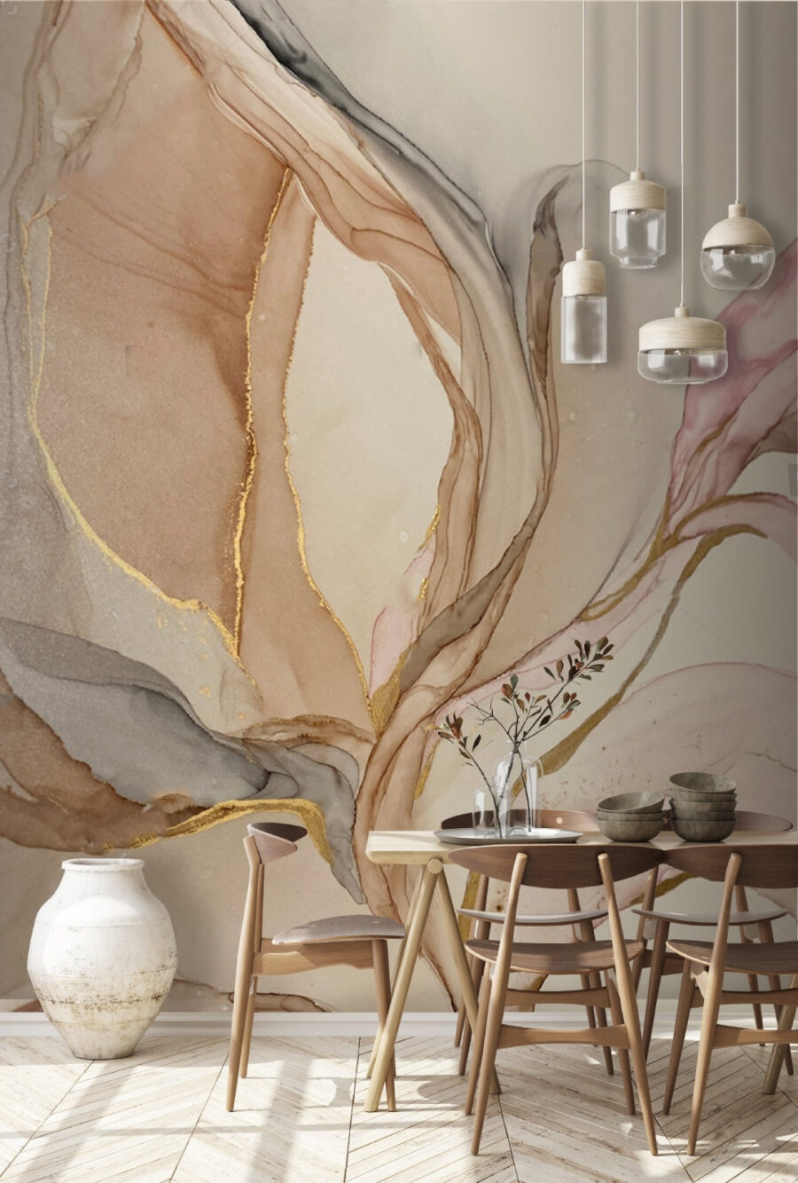 Flowing hues in soft harmony
