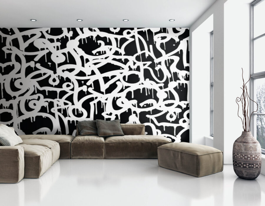 Black and white graffiti u71789pig3 900x701 - Black and white graffiti - tegory