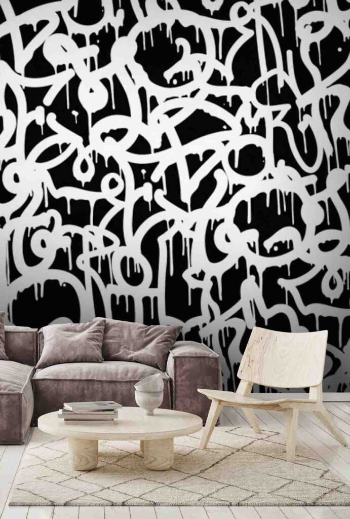 Black and white graffiti u71789pig2 691x1024 - Black and white graffiti - tegory