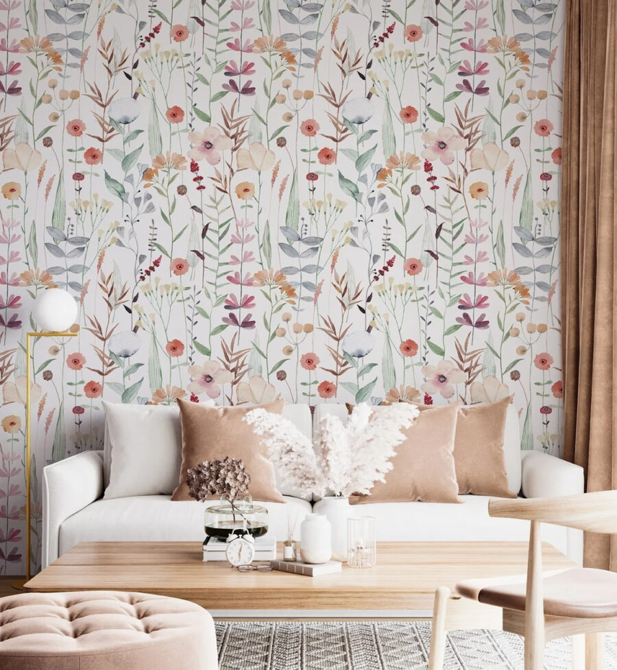 Pattern of flowers and plants Pattern of flowers and plants