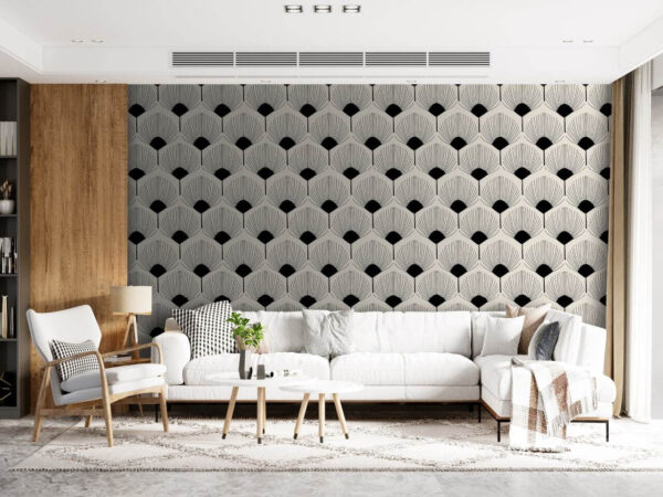 Pattern of hexagons on a black background Pattern of hexagons on a black background