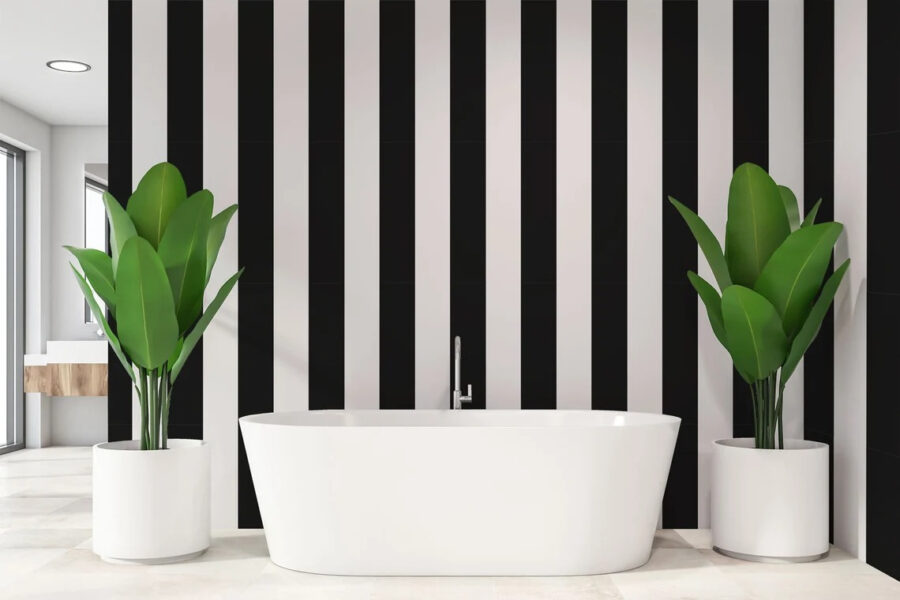 Black and white striped background Black and white striped background
