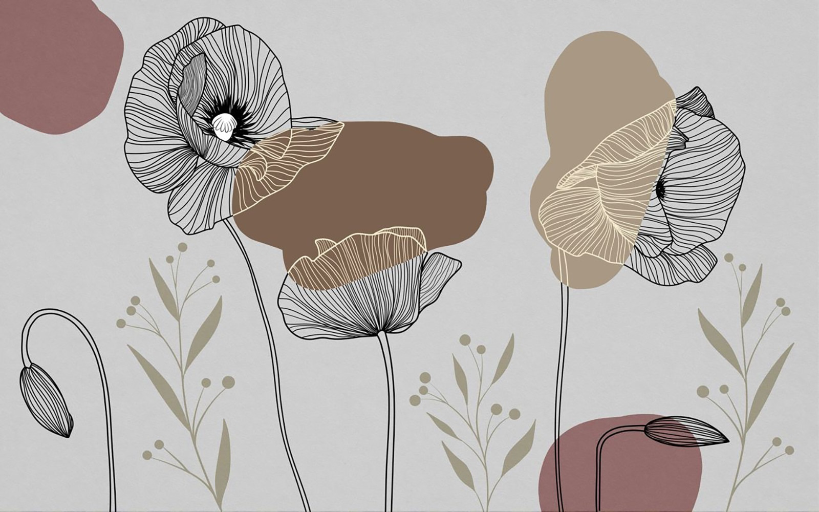 Drawing of flowers and plants u71639p - Drawing of flowers and plants - tegory