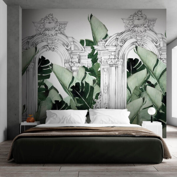 White archway with green leaves u71503pib1m 600x600 - White archway with green leaves - tegory
