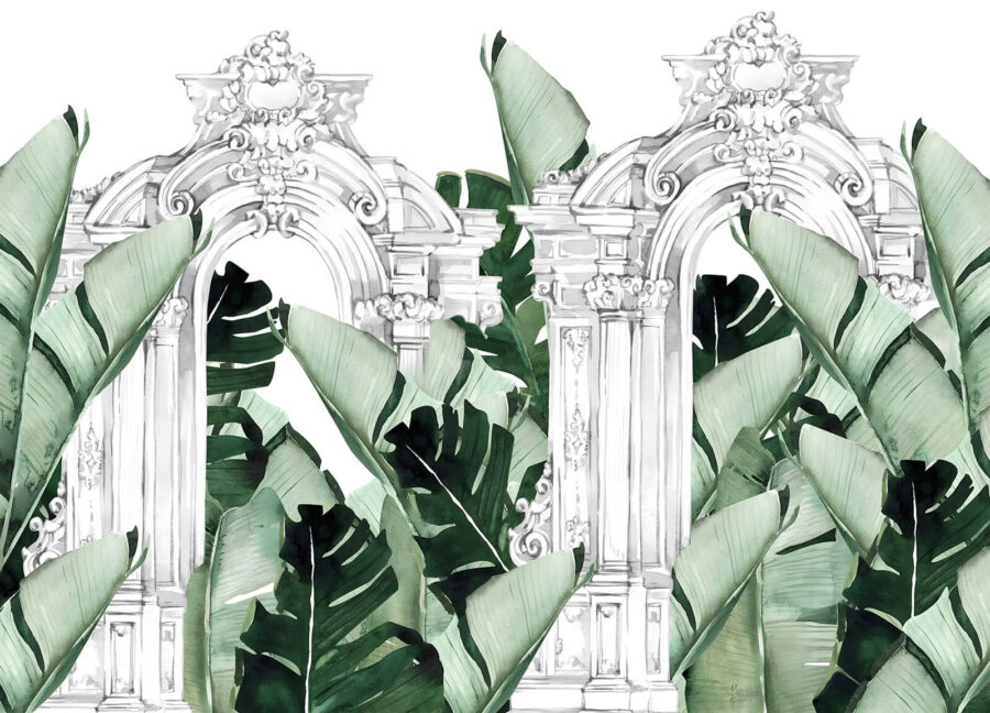 White archway with green leaves u71503p 900x648 - White archway with green leaves - tegory