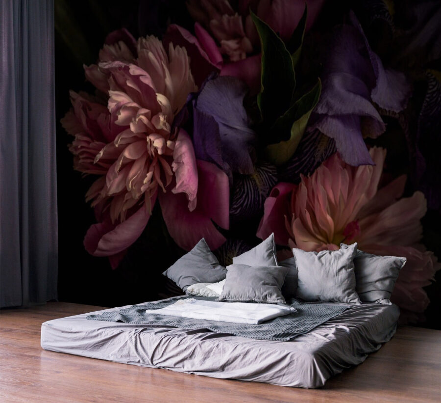 Wall murals Delicate petals in soft colors