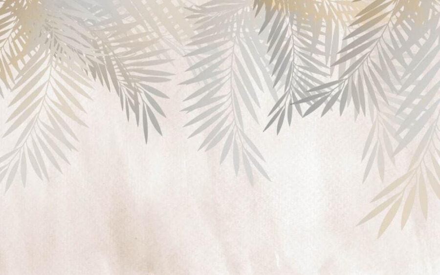 Wall murals Delicate leaves on a soft background. - Image 6