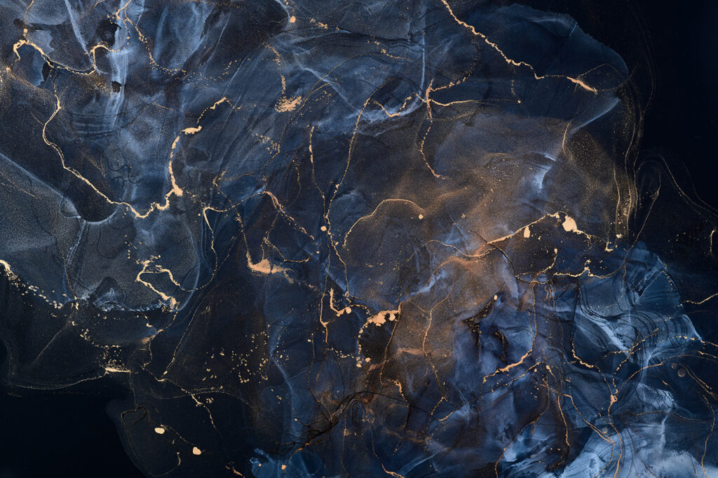 Midnight marbled with copper veins Midnight marbled with copper veins