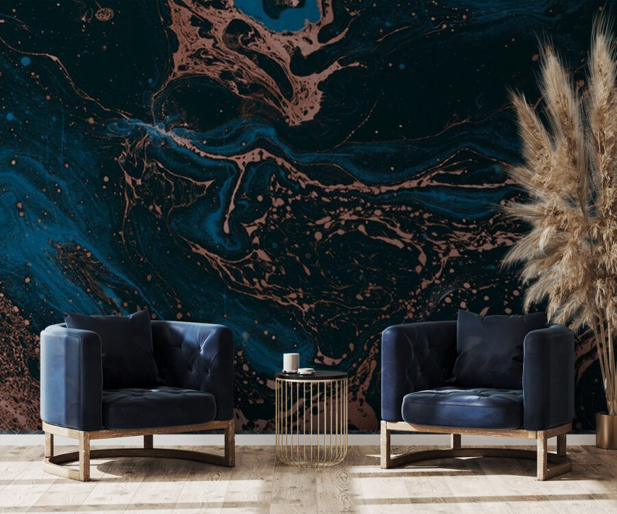 Swirling Midnight and Copper Rivers
