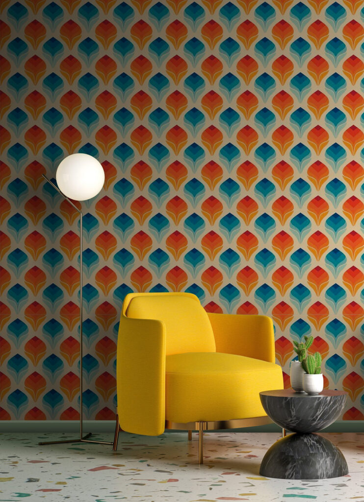 u71428pig3 742x1024 - Pattern of orange and blue leaves - tegory