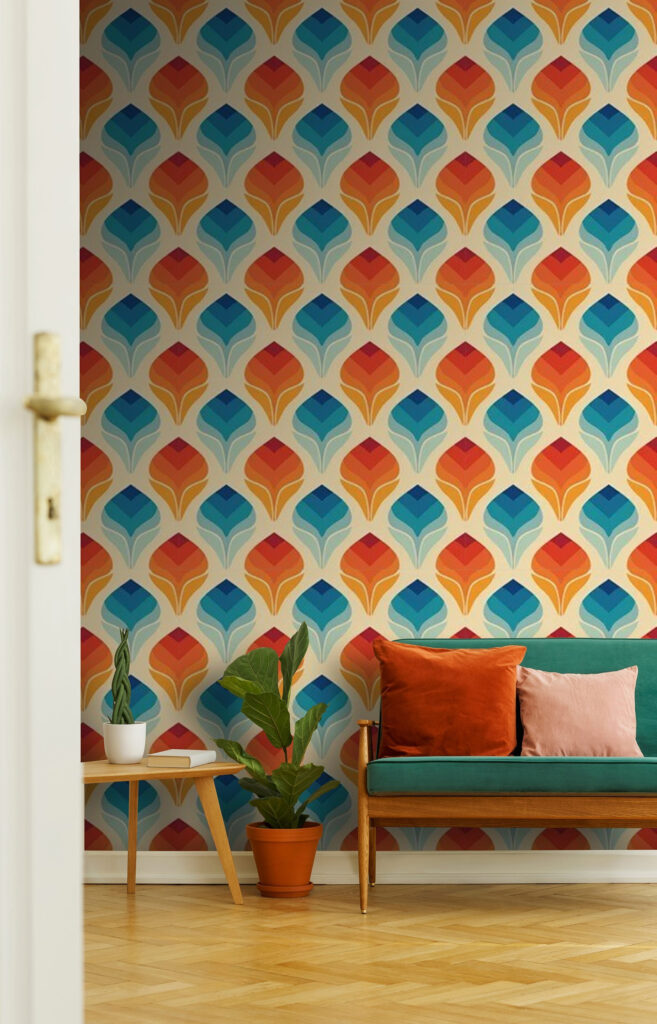 u71428pig2 657x1024 - Pattern of orange and blue leaves - tegory