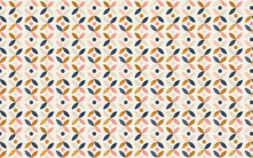 Pattern of colorful circles and dots