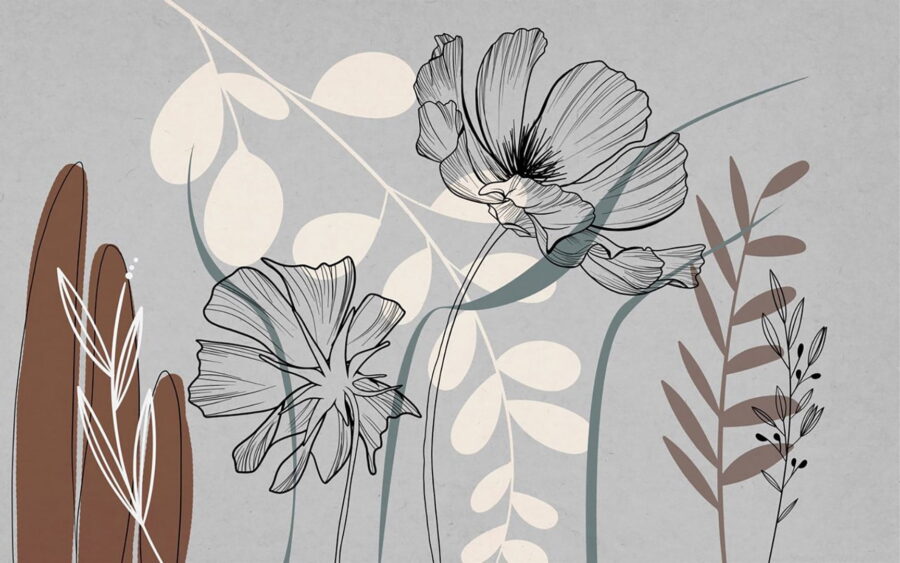 Drawing of flowers and leaves u71304p 900x563 - Drawing of flowers and leaves - tegory