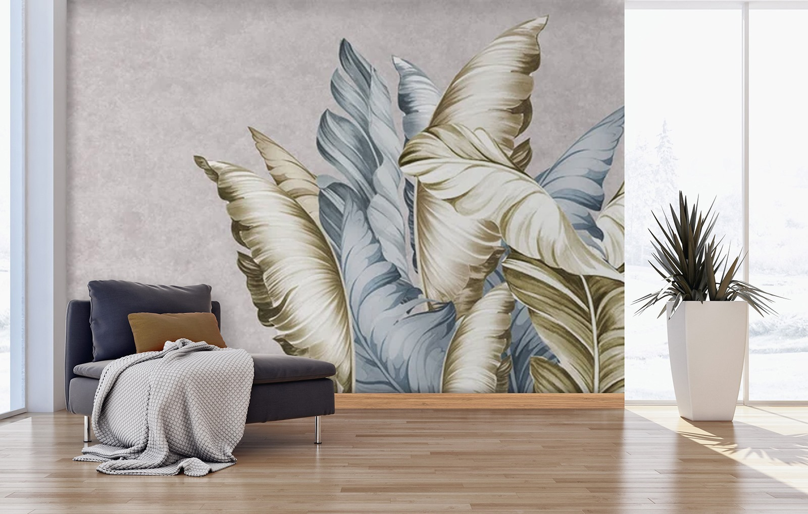 u71298pig2m - Elegant leaves in soft hues - tegory