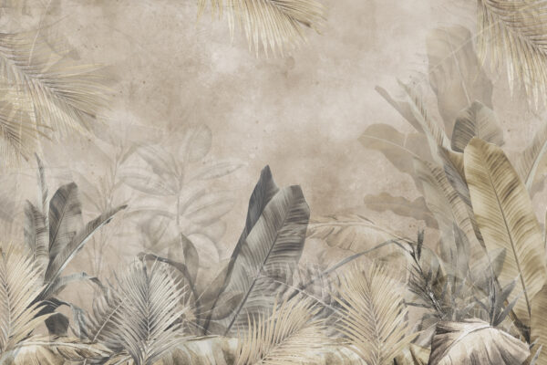 Elegant tropical foliage design artwork Elegant tropical foliage design artwork