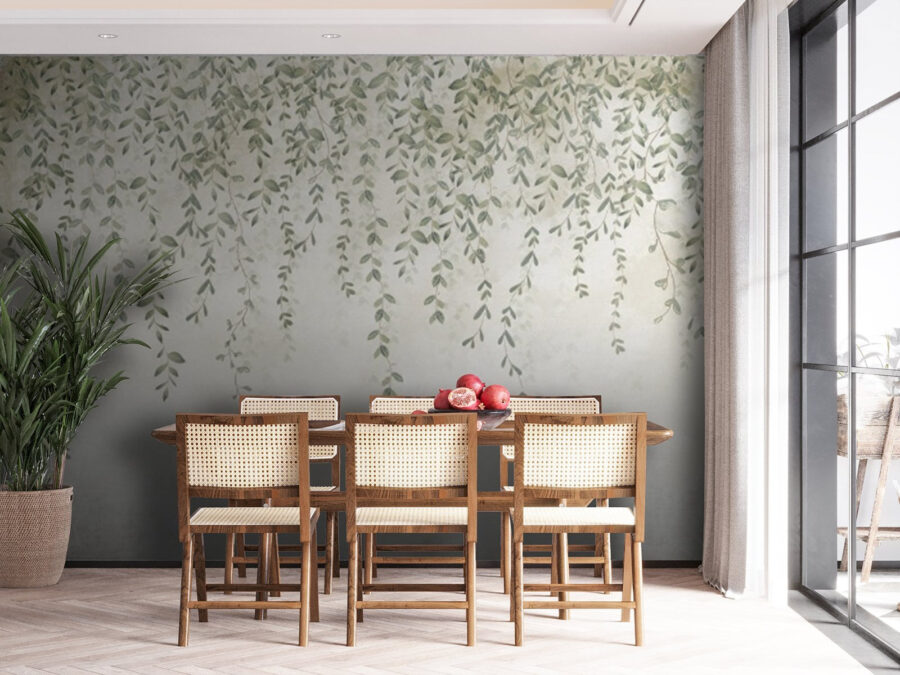 Painting of a vine with leaves Painting of a vine with leaves