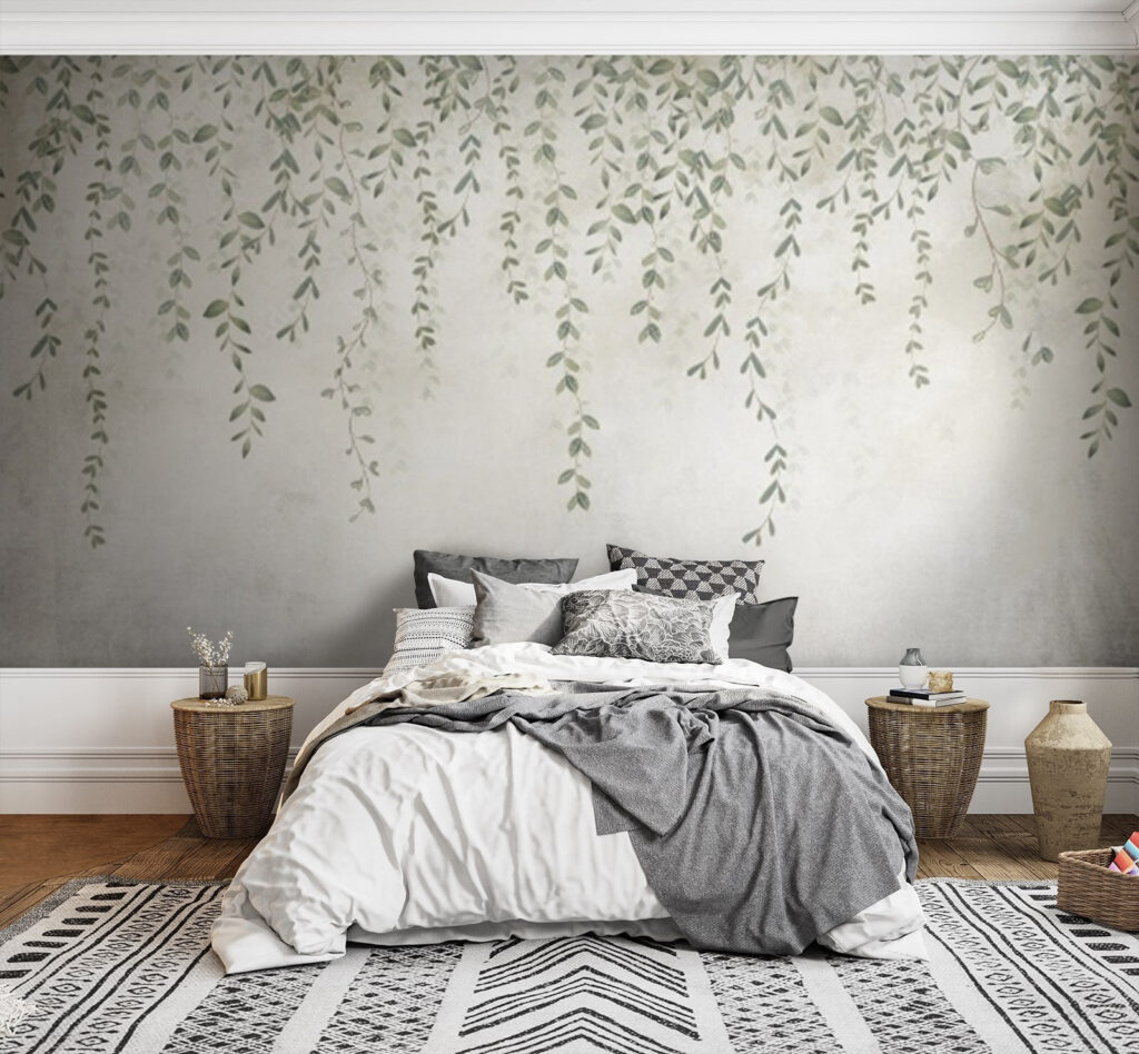 Painting of a vine with leaves Painting of a vine with leaves