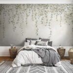 Wall murals Painting of a vine with leaves