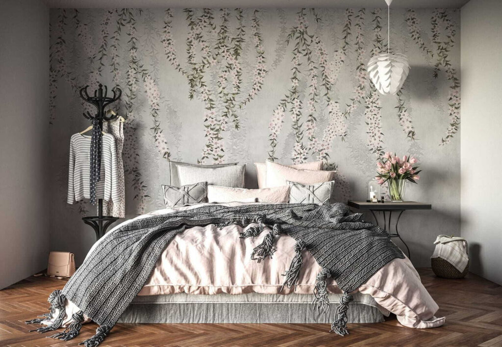 Wallpaper with flowers u71197pib2 1024x708 - Wallpaper with flowers - tegory